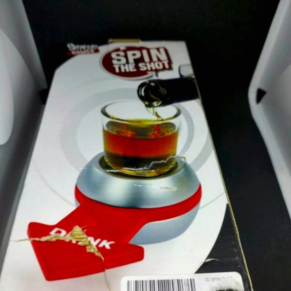 Spin the Shot – Party Drinking Game w/ 2 Ounce Shot Glass
